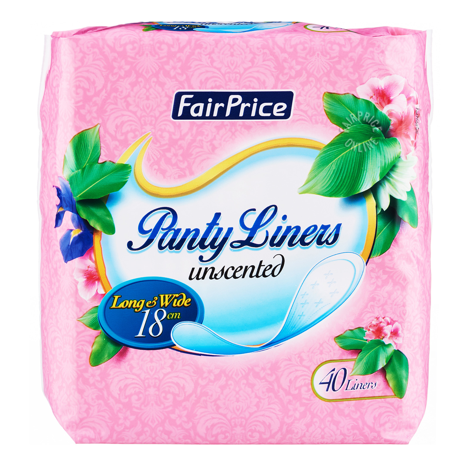 FairPrice Unscented Panty Liners Long & Wide (18cm) NTUC FairPrice