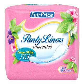 FairPrice Unscented Panty Liners - Long & Wide (17.5cm)