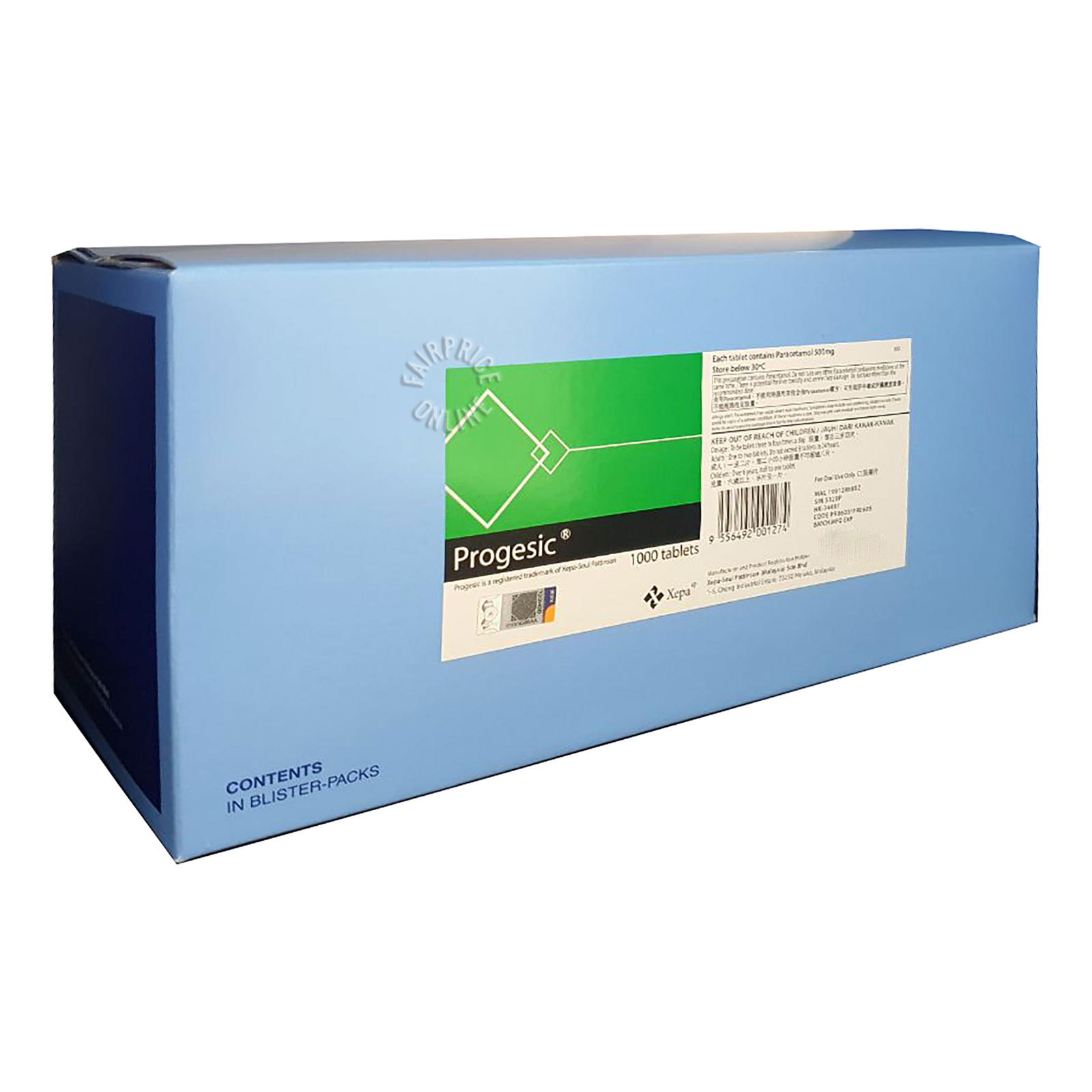 Xepa Progesic Paracetamol Tablets | NTUC FairPrice