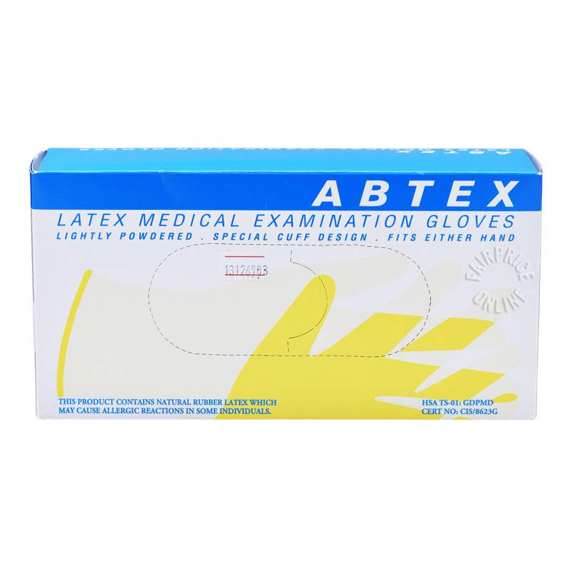 Abtex Latex Medical Examination Gloves M NTUC FairPrice