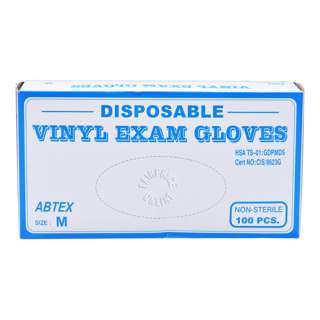 Abtex Disposable Vinyl Exam - M Abtex Disposable Vinyl Exam - M