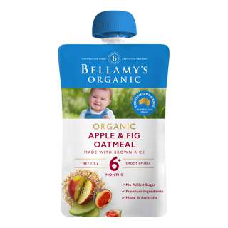 Bellamy's Organic Ready to Eat Baby Food - Apple & Fig Oatmeal