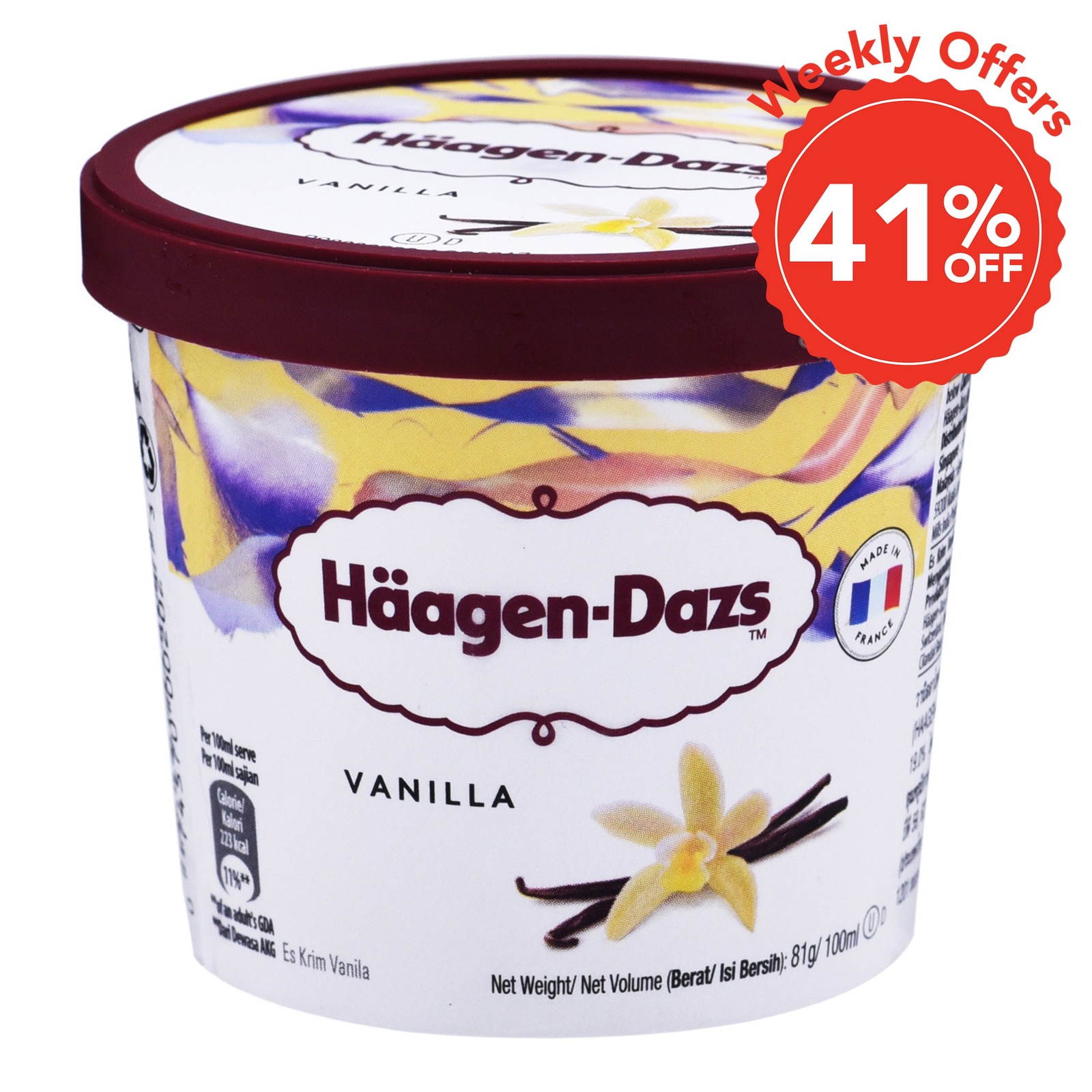 Haagen-Dazs Mini Cups Ice Cream - Vanilla | NTUC FairPrice
