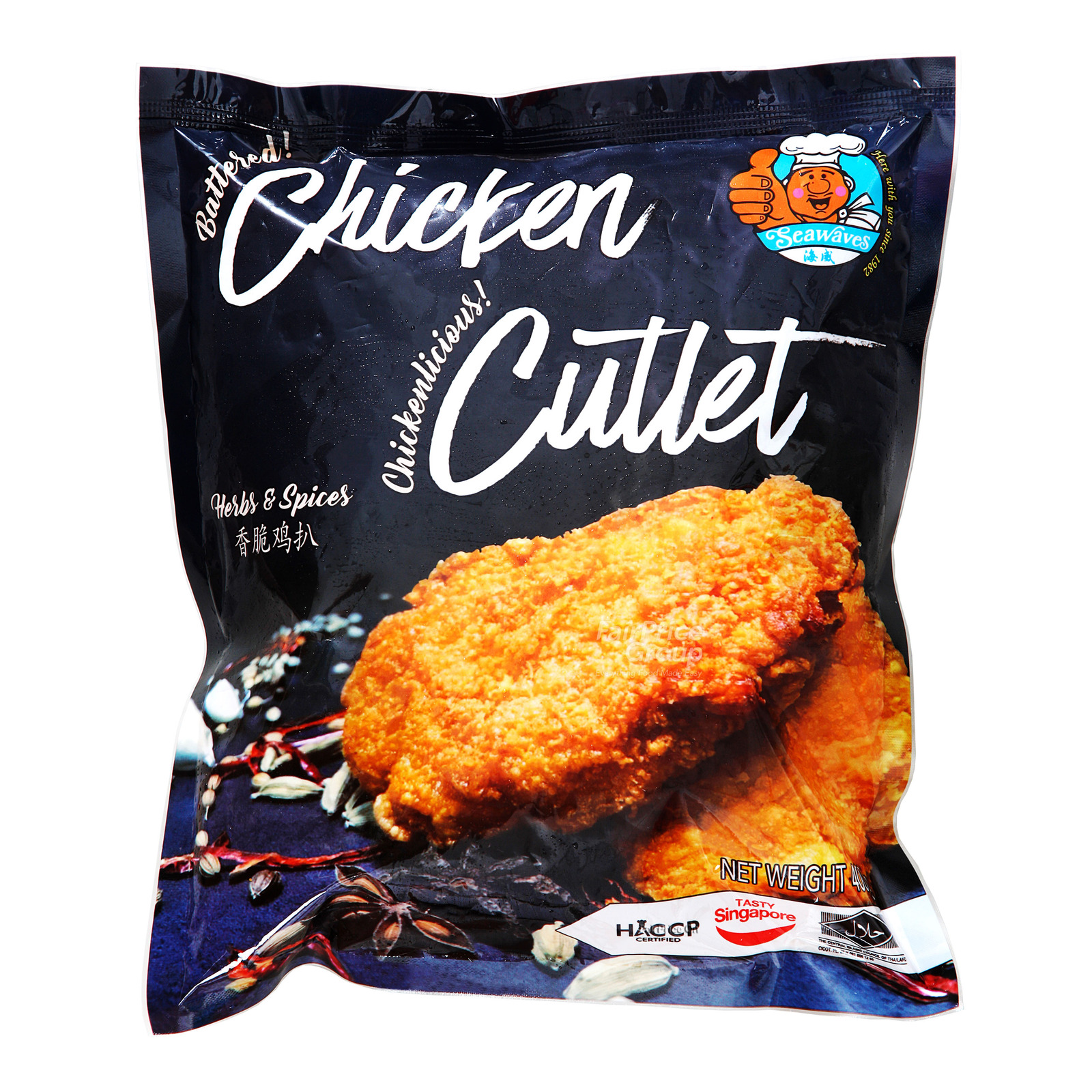 Seawaves Battered Chicken Cutlet Herbs & Spices NTUC FairPrice