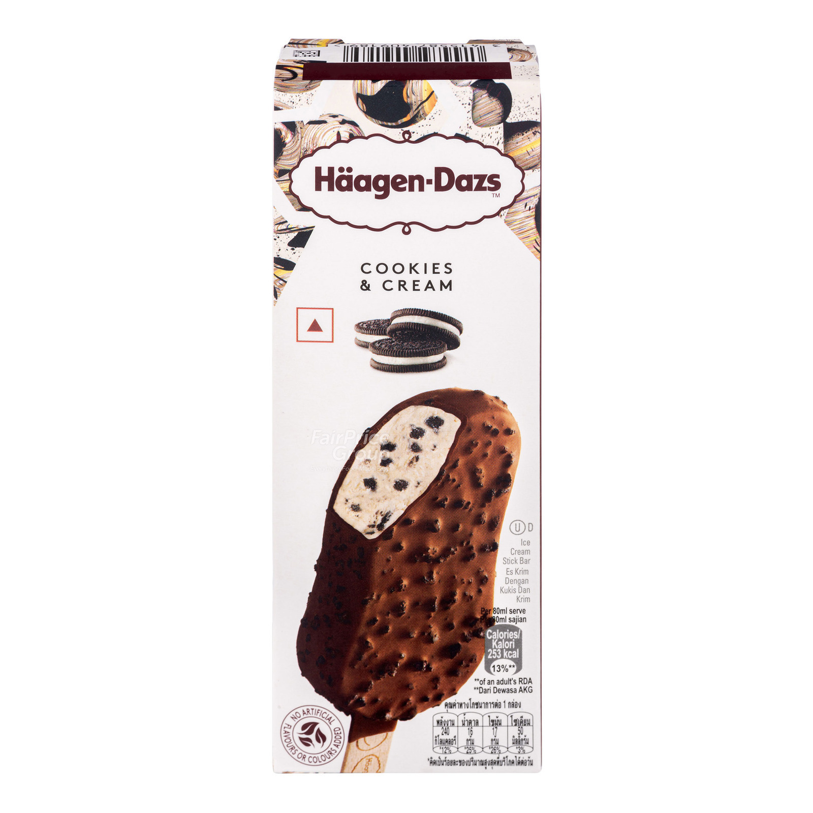 Haagen-Dazs Stickbar Ice Cream - Cookies & Cream | NTUC FairPrice