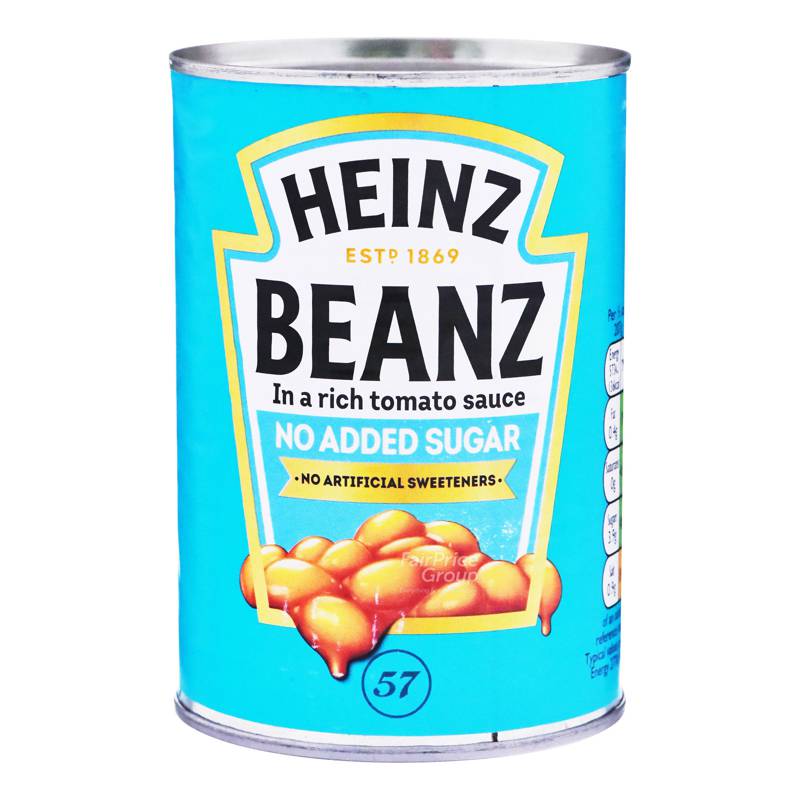 Heinz Beanz Baked Beans No Added Sugar NTUC FairPrice