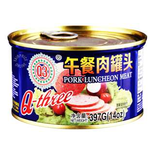 Q-Three Luncheon Meat - Pork Q-Three Luncheon Meat - Pork