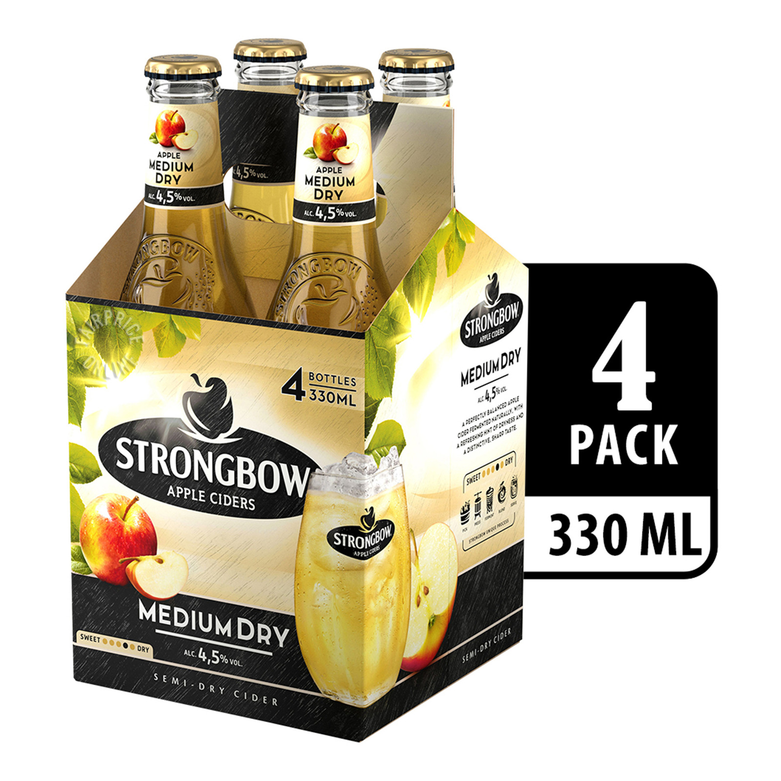 Strongbow Apple Bottle Cider - Medium Dry