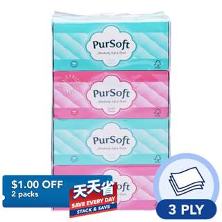 PurSoft Facial Tissue Box (3 ply)