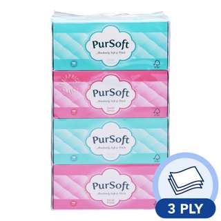 PurSoft Facial Tissue Box (3 ply)
