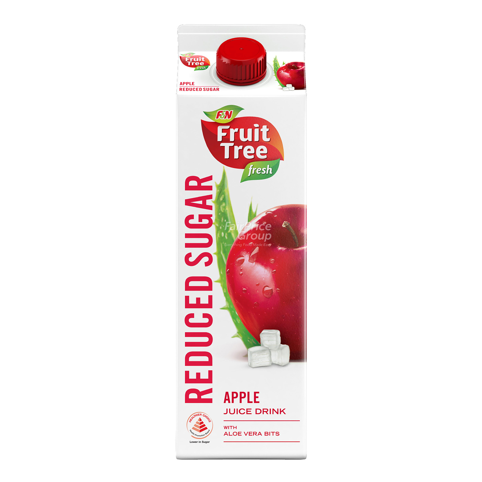 F&N Fruit Tree Fresh Less Sugar & Calories Juice Apple&AloeVera