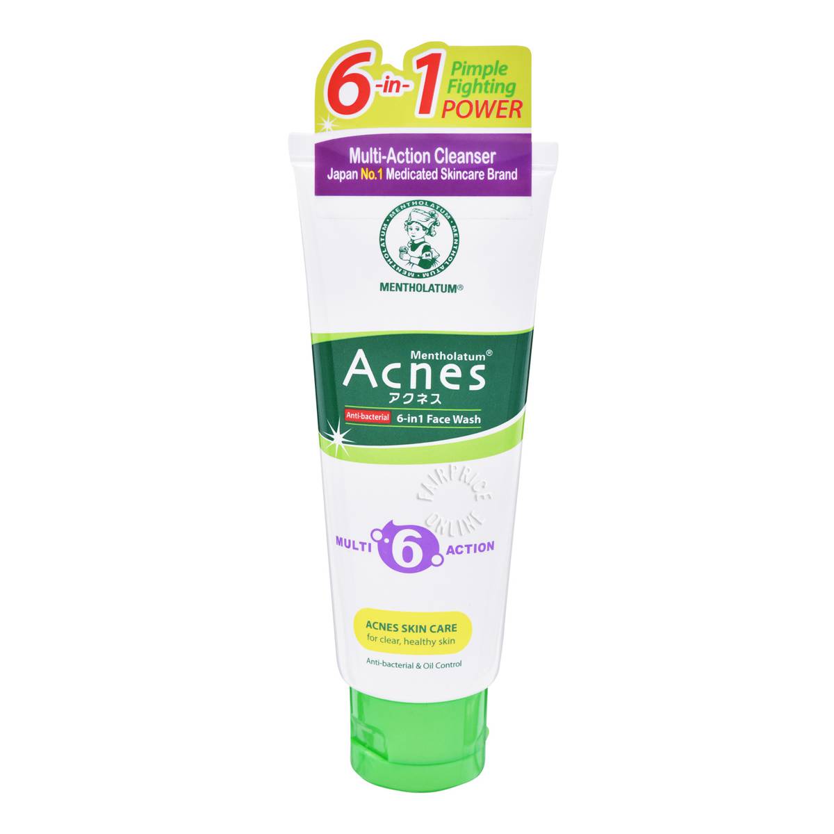 Mentholatum Acnes AntiBacterial 6 in 1 Face Wash NTUC FairPrice