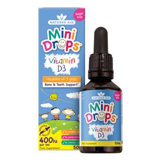 Nature's Aid Mini Drops for Infants & Children - Vitamin D3 Nature's Aid Mini Drops for Infants & Children - Vitamin D3