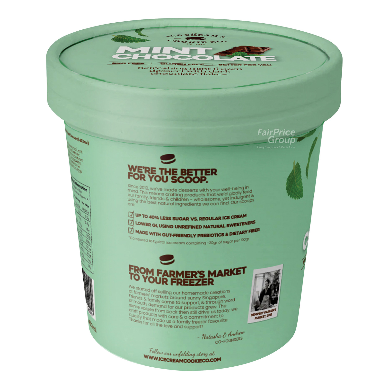 The Ice Cream & Cookie Co. Gelato Ice Cream - Simply Hazelnut
