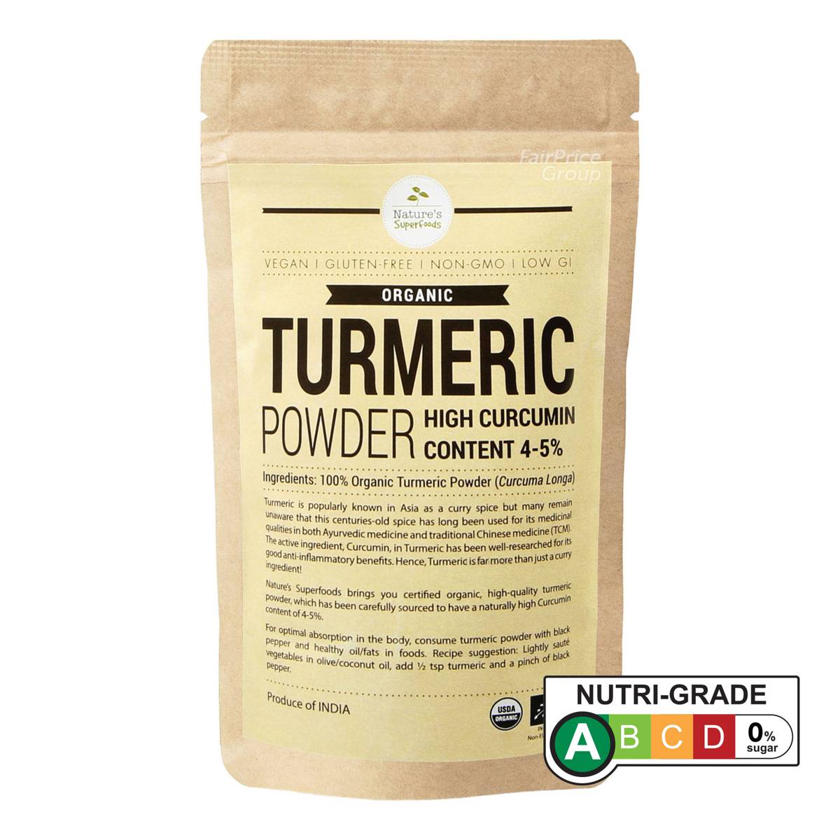 Nature's Superfoods Organic Powder Turmeric NTUC FairPrice