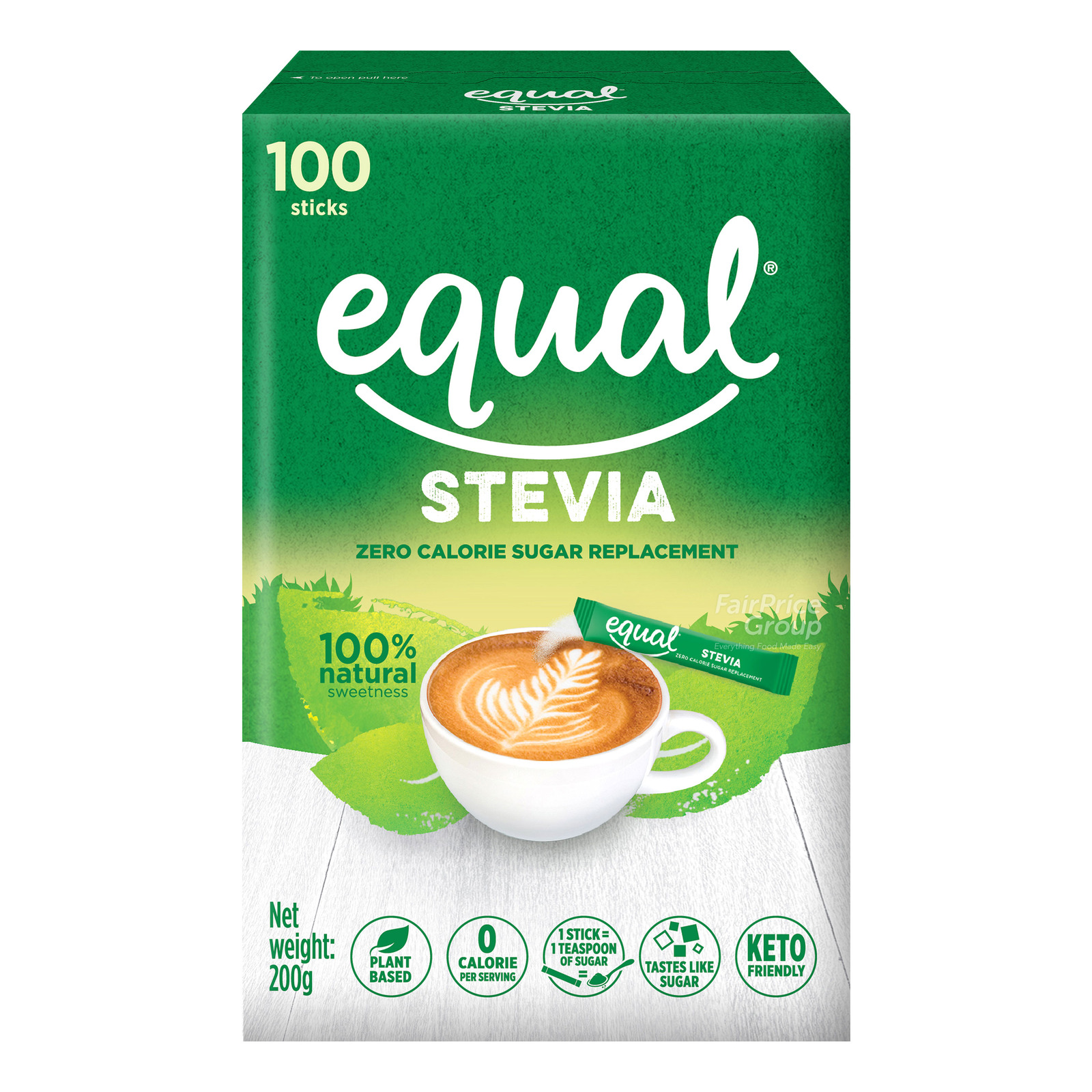 Equal Sweetener Sachets Stevia (No Calorie) NTUC FairPrice