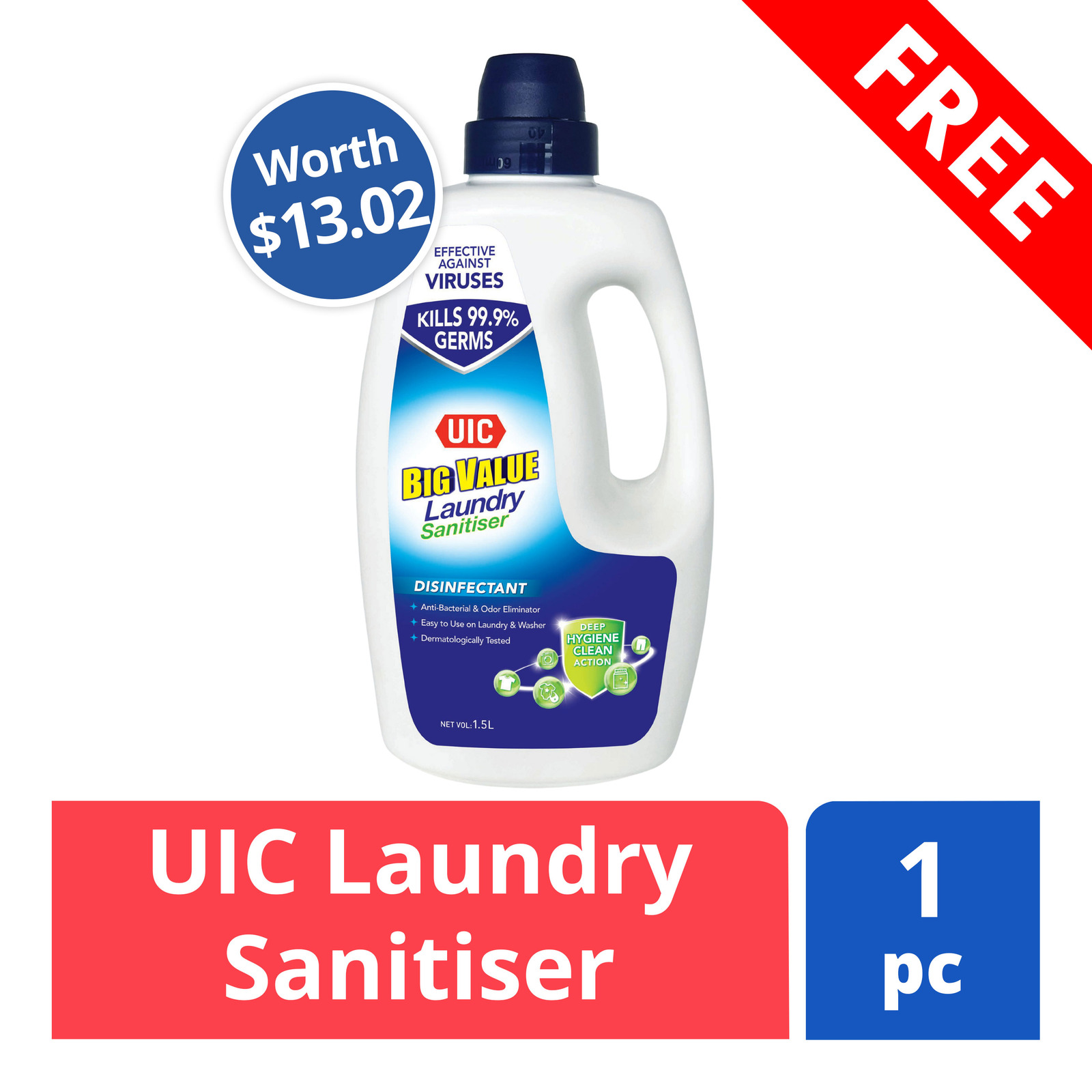 FREE laundry sanitiser (worth 13.02) NTUC FairPrice