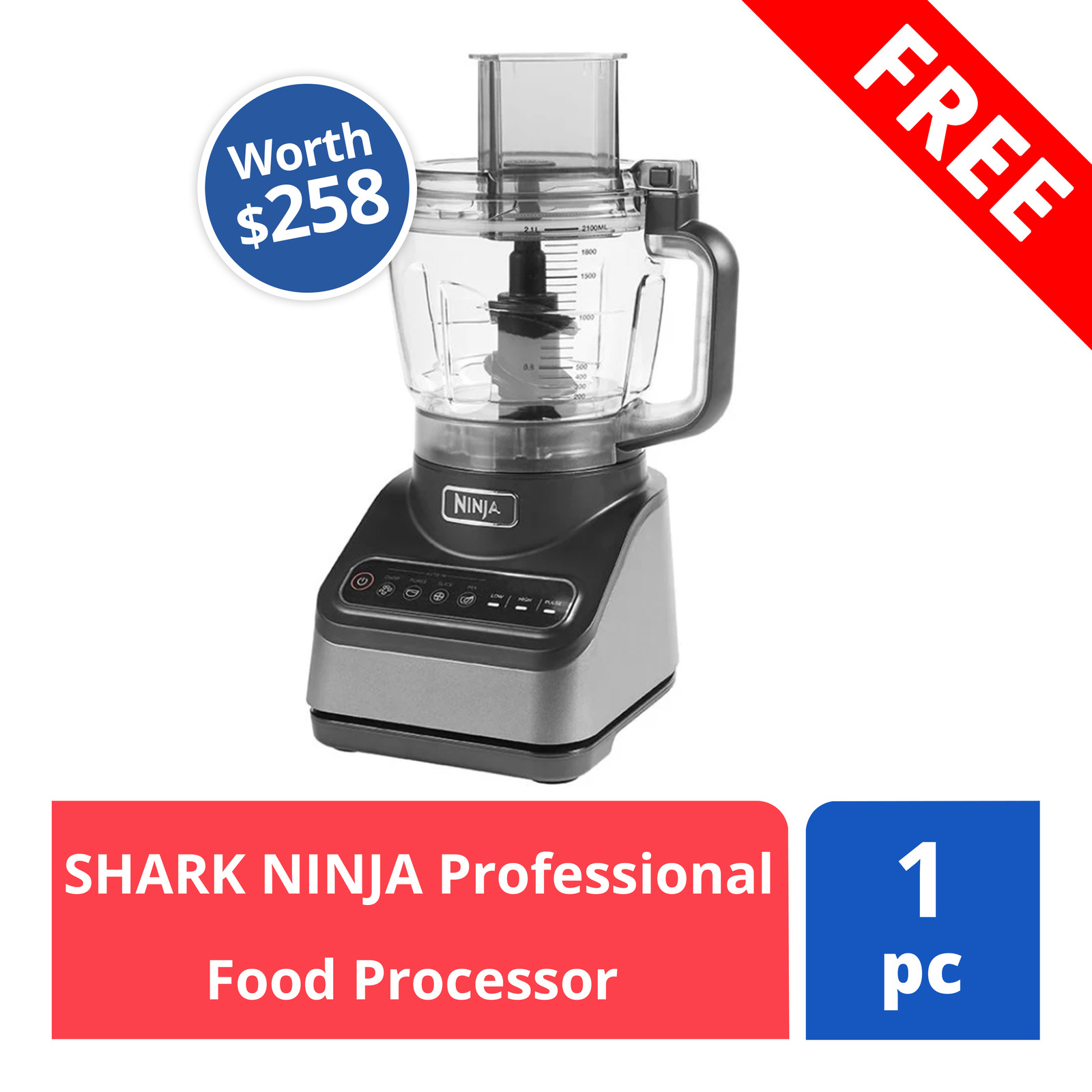 Shark Processor FREE Shark Ninja Professional Food Processor (worth $258) | NTUC FairPrice