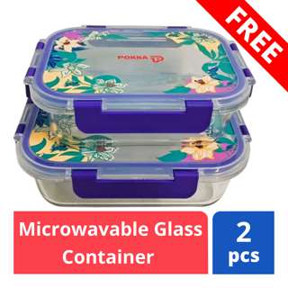FREE Microwavable Glass Container 2pc FREE Microwavable Glass Container 2pc