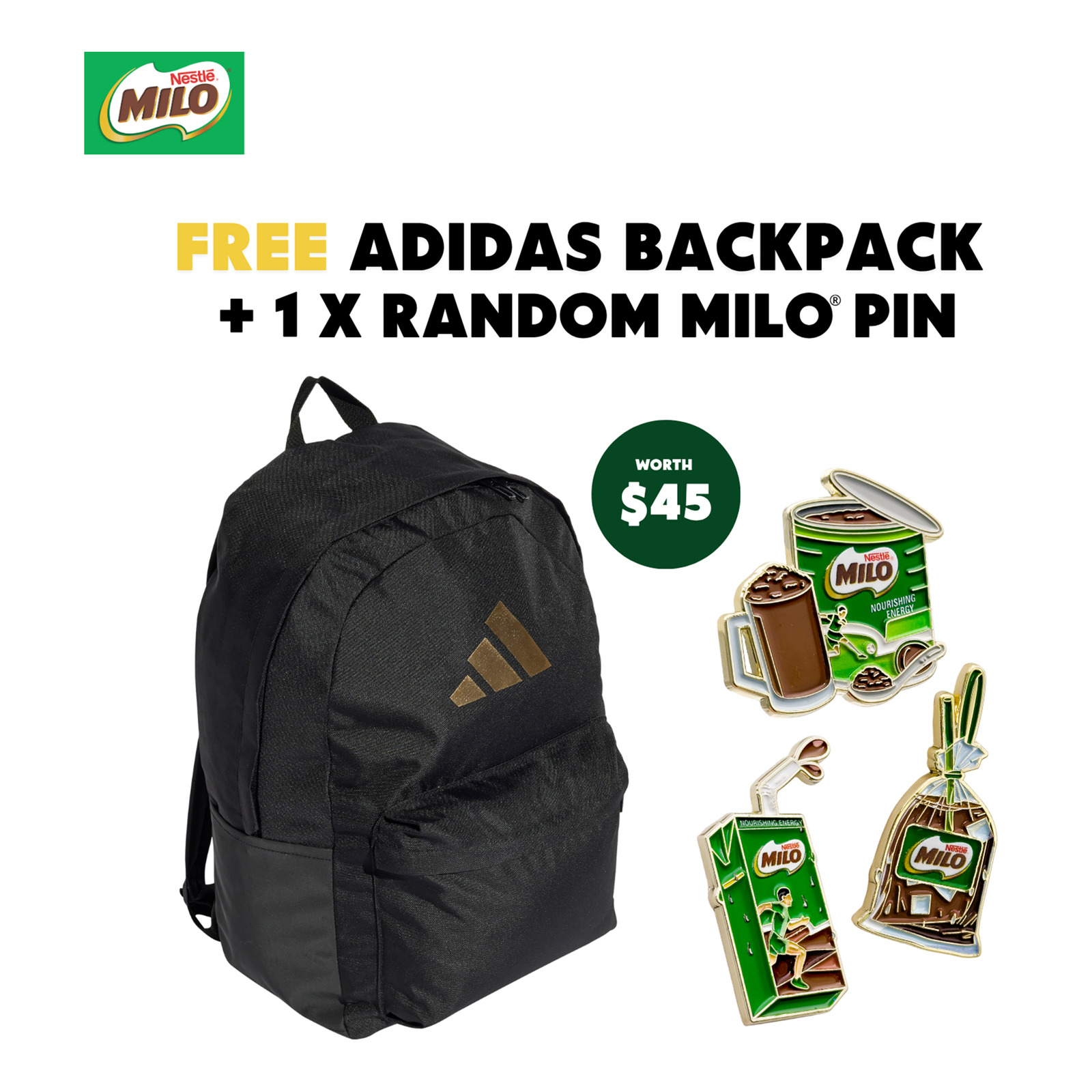adidas backpack pin Originator Small for men and women, athletic book bag with laptop sleeve Keep your day organized and your laptop protected in the adidas Double Stacked Backpack adidas Creator School Backpack 21L