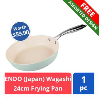 FREE ENDO (Japan) Wagashi 24cm Frying Pan (worth $59.90)