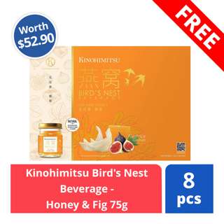 FREE Kinohimitsu Bird's Nest Beverage - Honey & Fig 75g (worth $52.90)