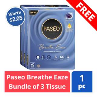 FREE Paseo Breathe Eaze Bundle of 3 Tissue (worth $2.05)