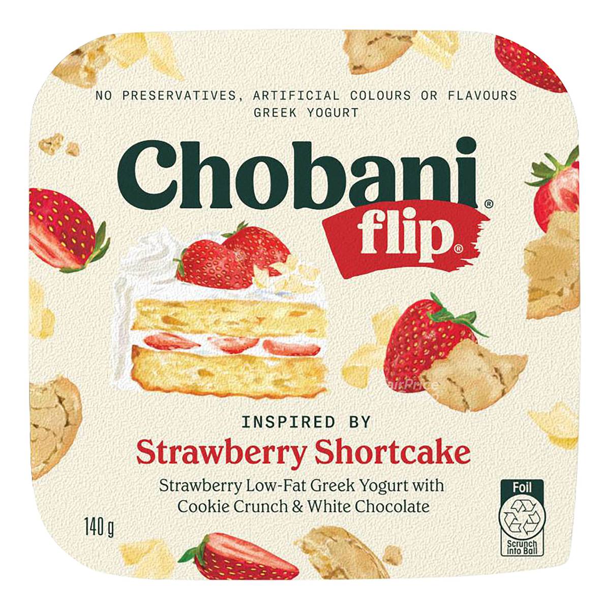 Chobani Flip Low Fat Greek Yogurt Strawberry Shortcake NTUC FairPrice
