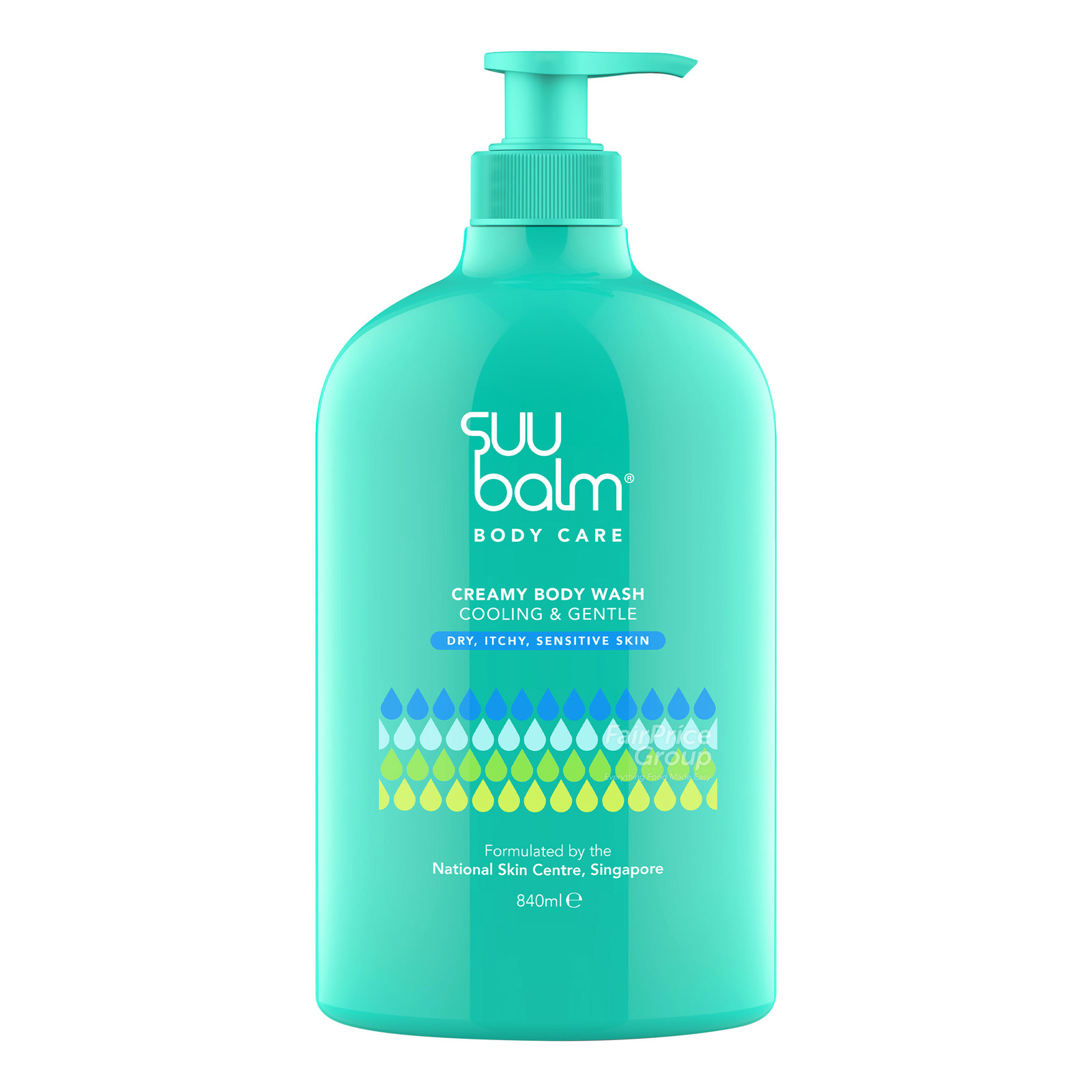Suu Balm Cream Body Wash Cooling & Moisturising NTUC FairPrice