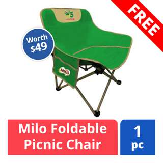 FREE Milo Foldable Pinic Chair (worth $49)