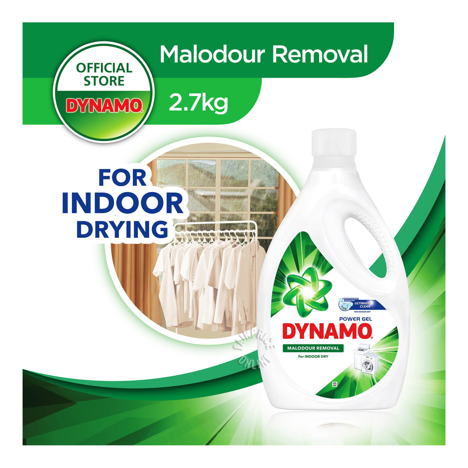 Dynamo Power Gel Laundry Detergent - Indoor Dry