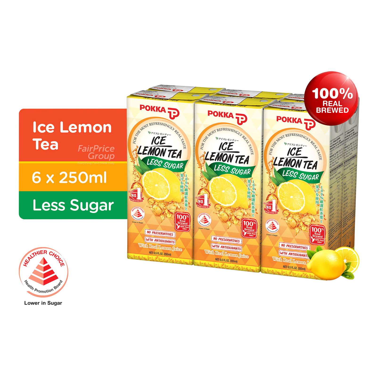 Pokka Packet Drink - Ice Lemon Tea (Less Sugar) | NTUC FairPrice