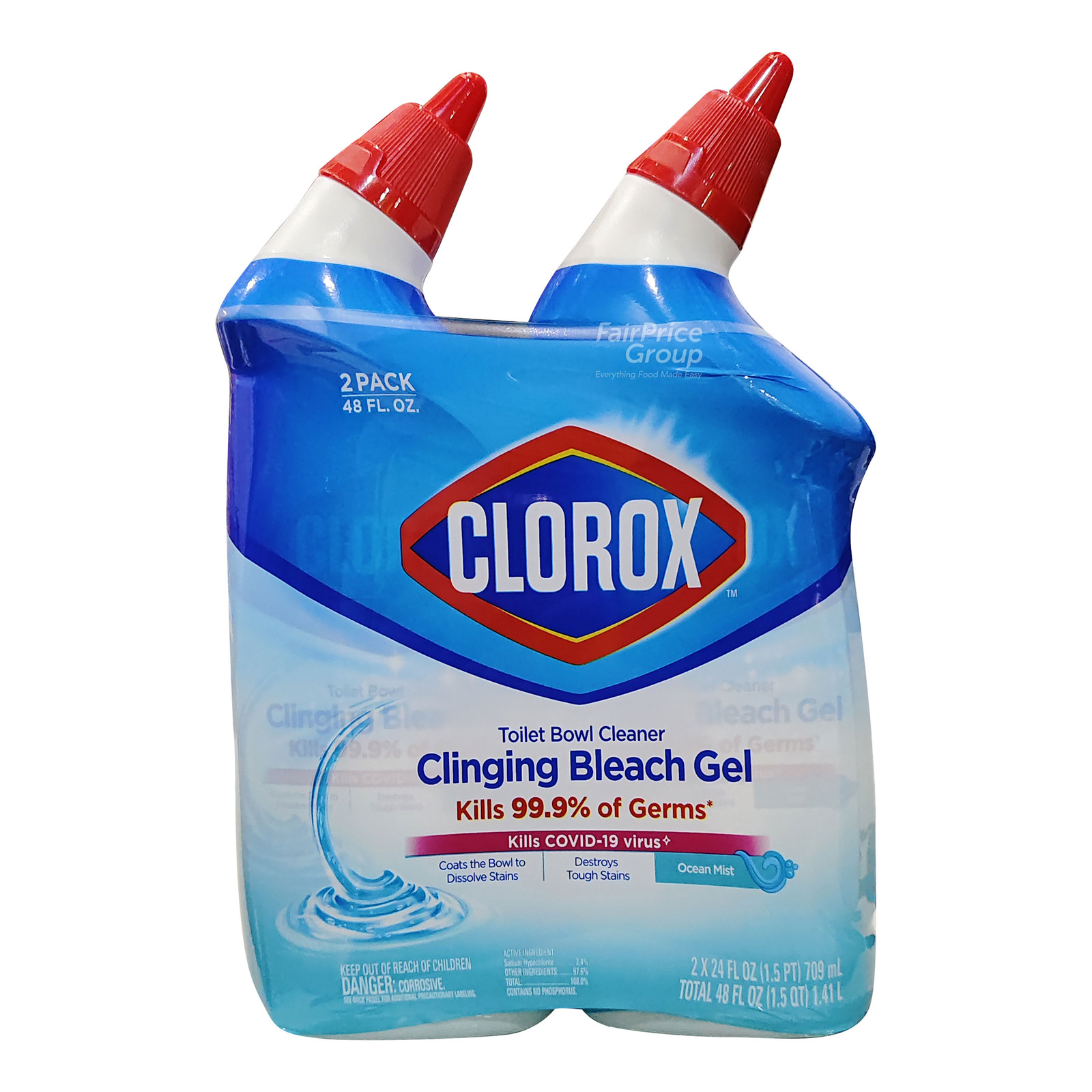 Clorox Toilet Bowl Cleaner Clinging Bleach Gel NTUC FairPrice