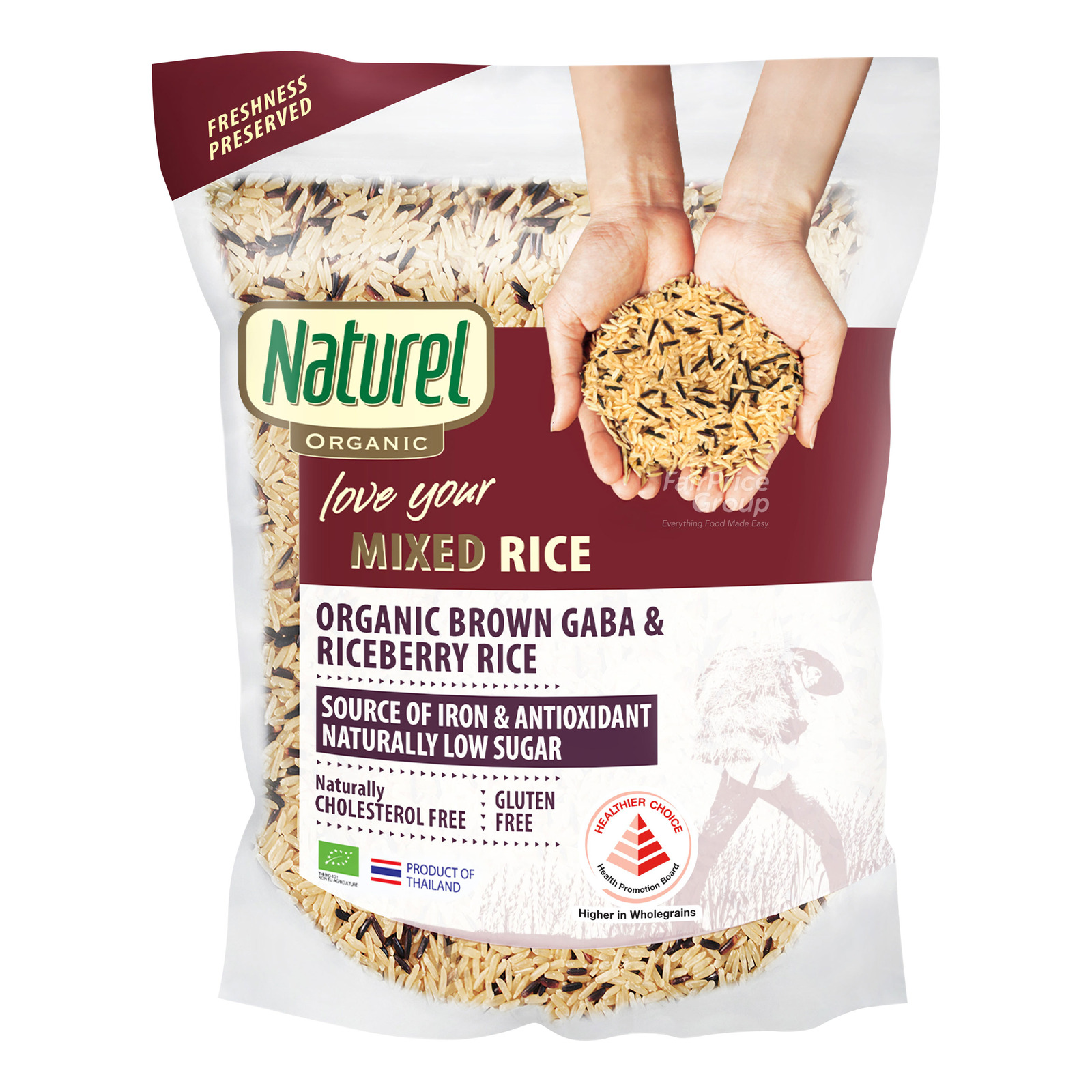 Naturel Organic Rice - Mixed Brown Gaba & Riceberry