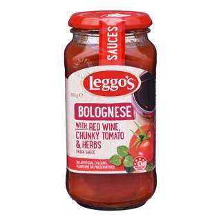 Leggo's Pasta Sauce - Bolognese(Red Wine, Chunky Tomato & Herbs)