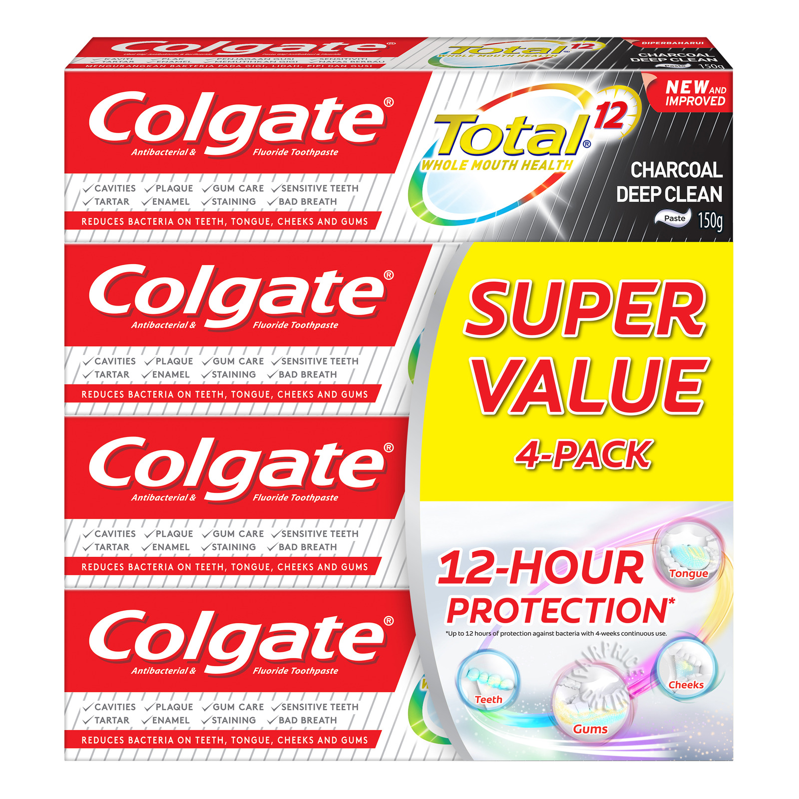 Colgate Total Toothpaste - Charcoal Deep Clean