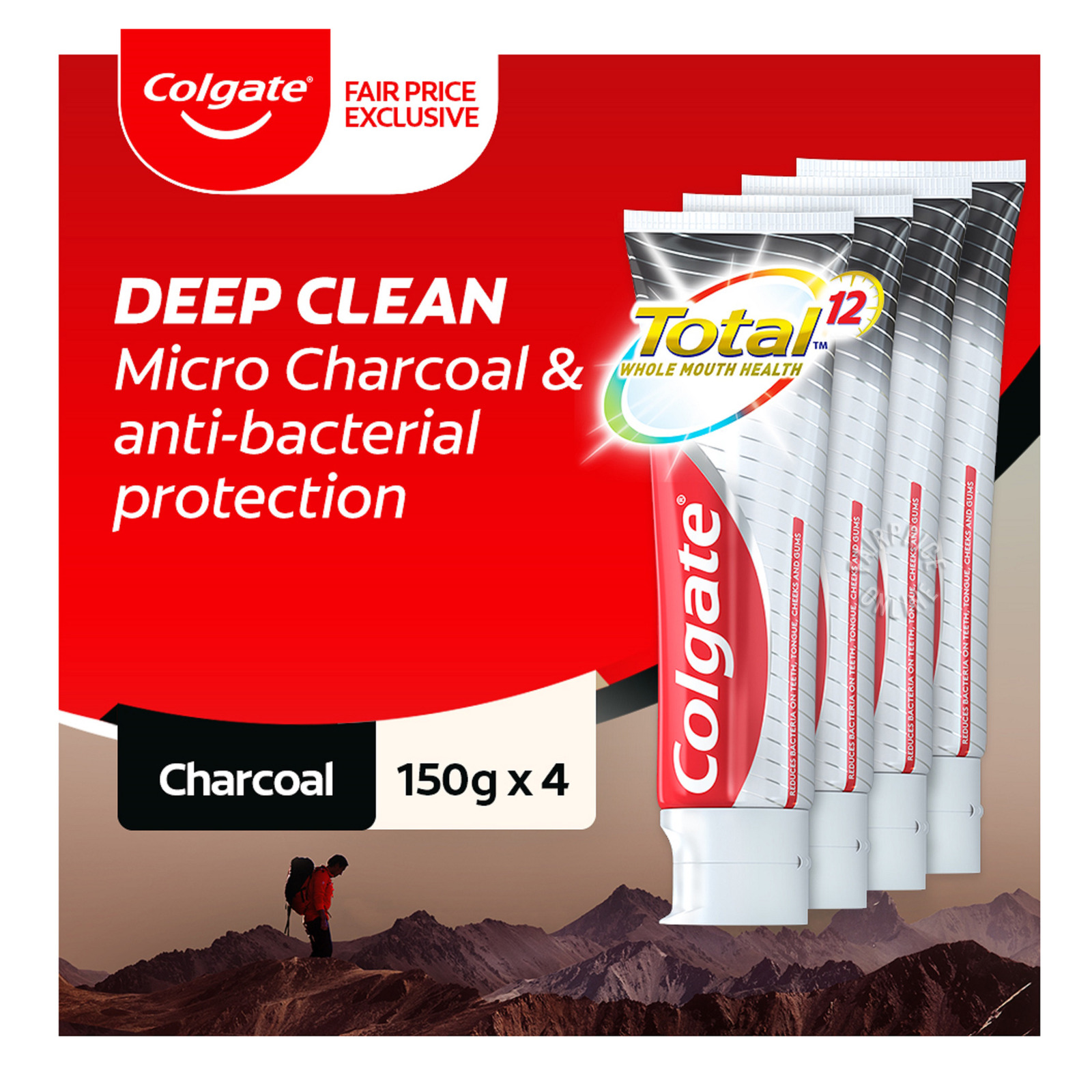 Colgate Total Toothpaste - Charcoal Deep Clean