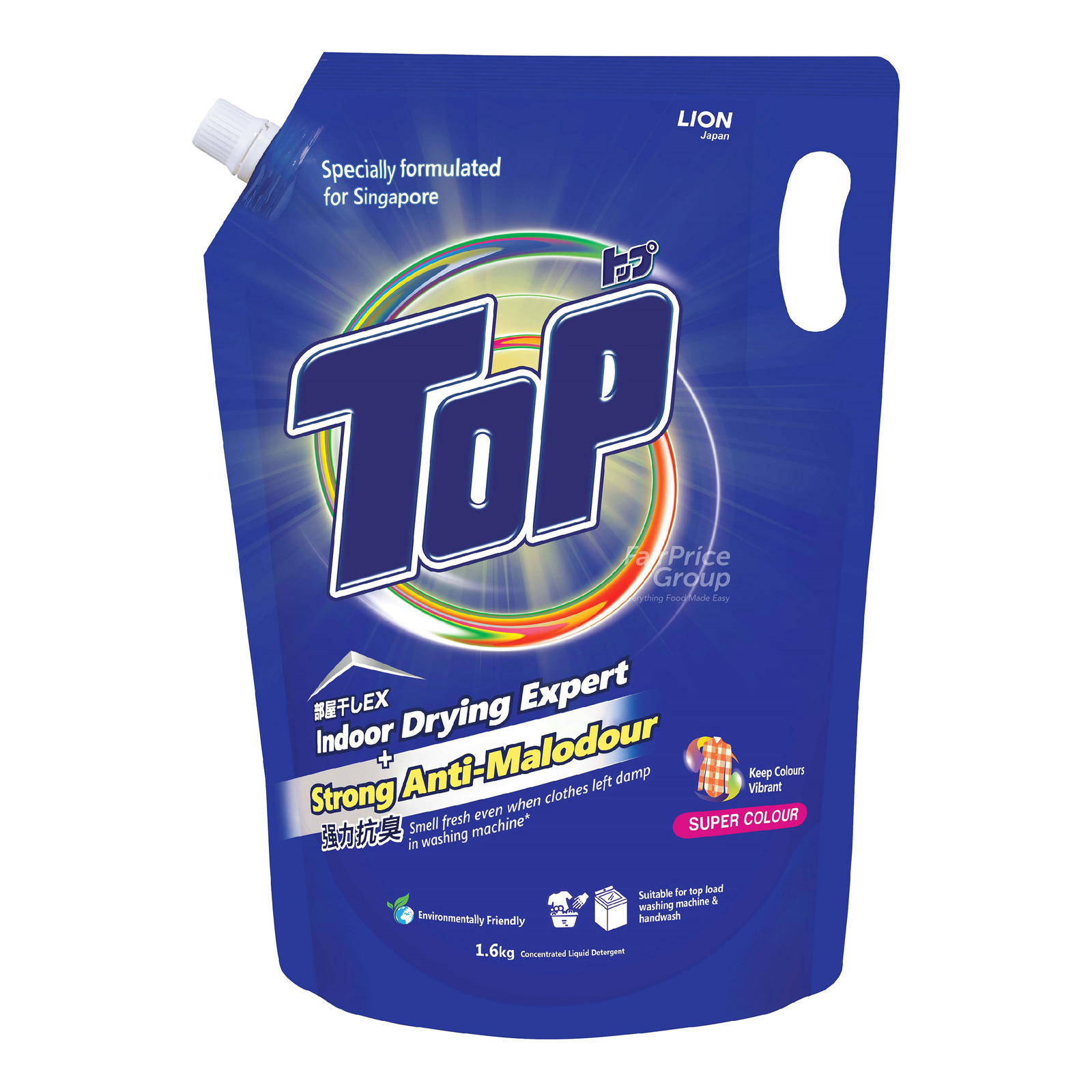 Top Concentrated Liquid Detergent Refill - Super Colour