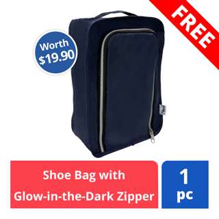 FREE Free Shoe Bag with Glow-in-the-Dark Zipper (worth $19.90)