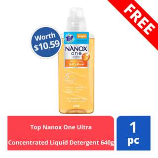 FREE Top Nanox One Ultra Concentrated Liquid Detergent 640g (worth $10.59)