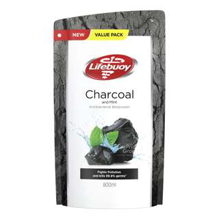 Lifebuoy Antibacterial Body Wash Refill - Charcoal & Mint