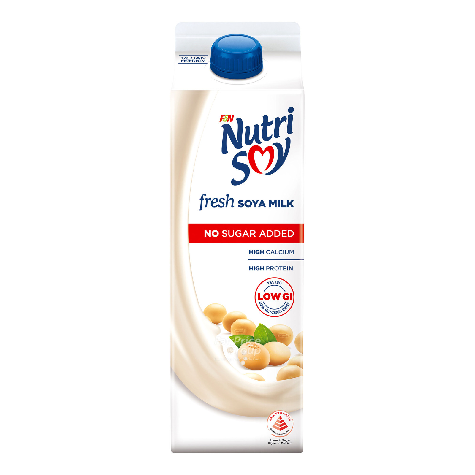 F & N NutriSoy High Calcium Fresh Soya Milk - No Sugar Added