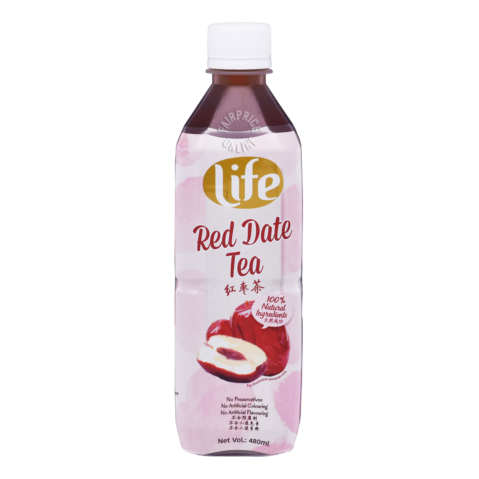 Life Bottle Drink Red Date Tea NTUC FairPrice