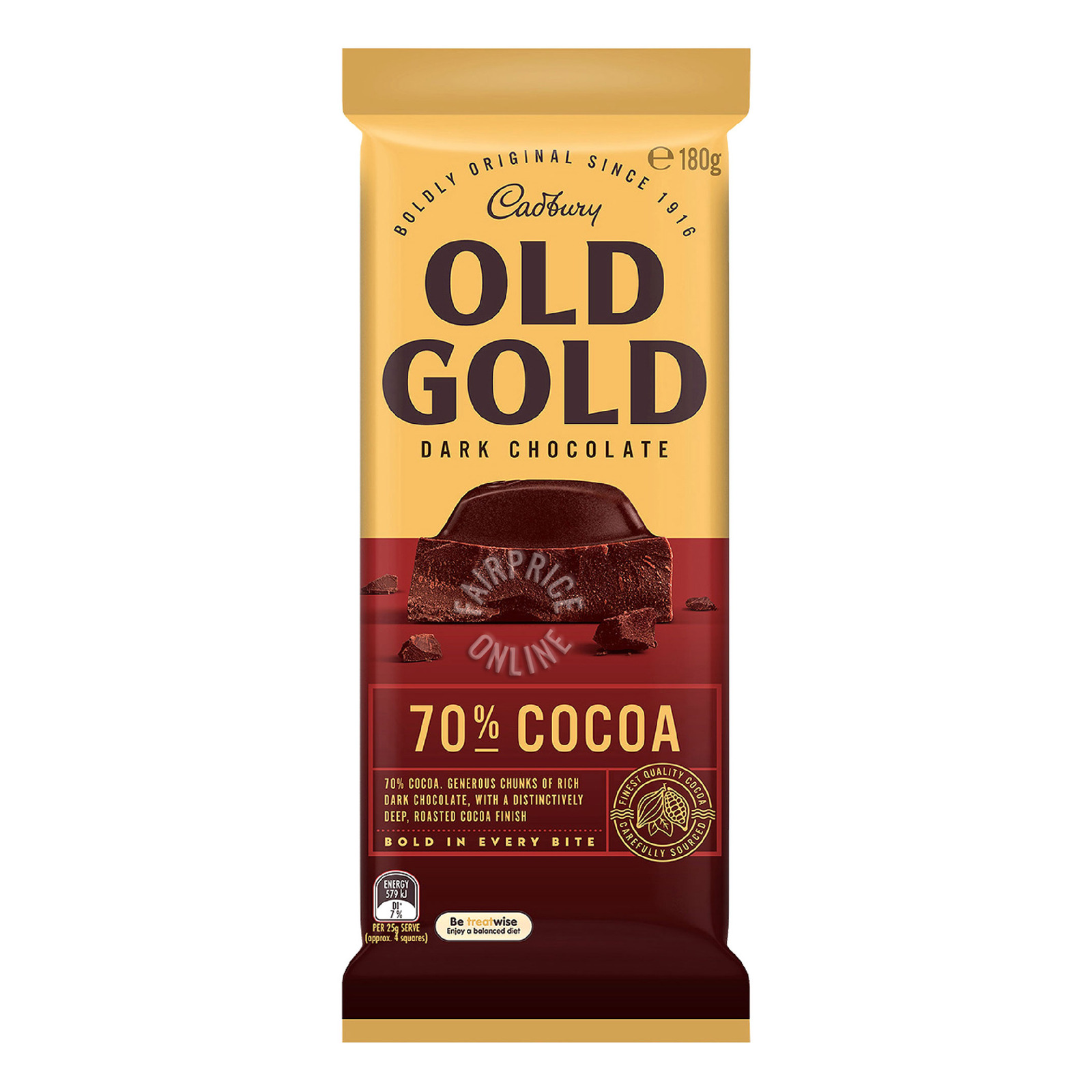 Cadbury Old Gold Dark Chocolate Bar 70 Cocoa NTUC FairPrice