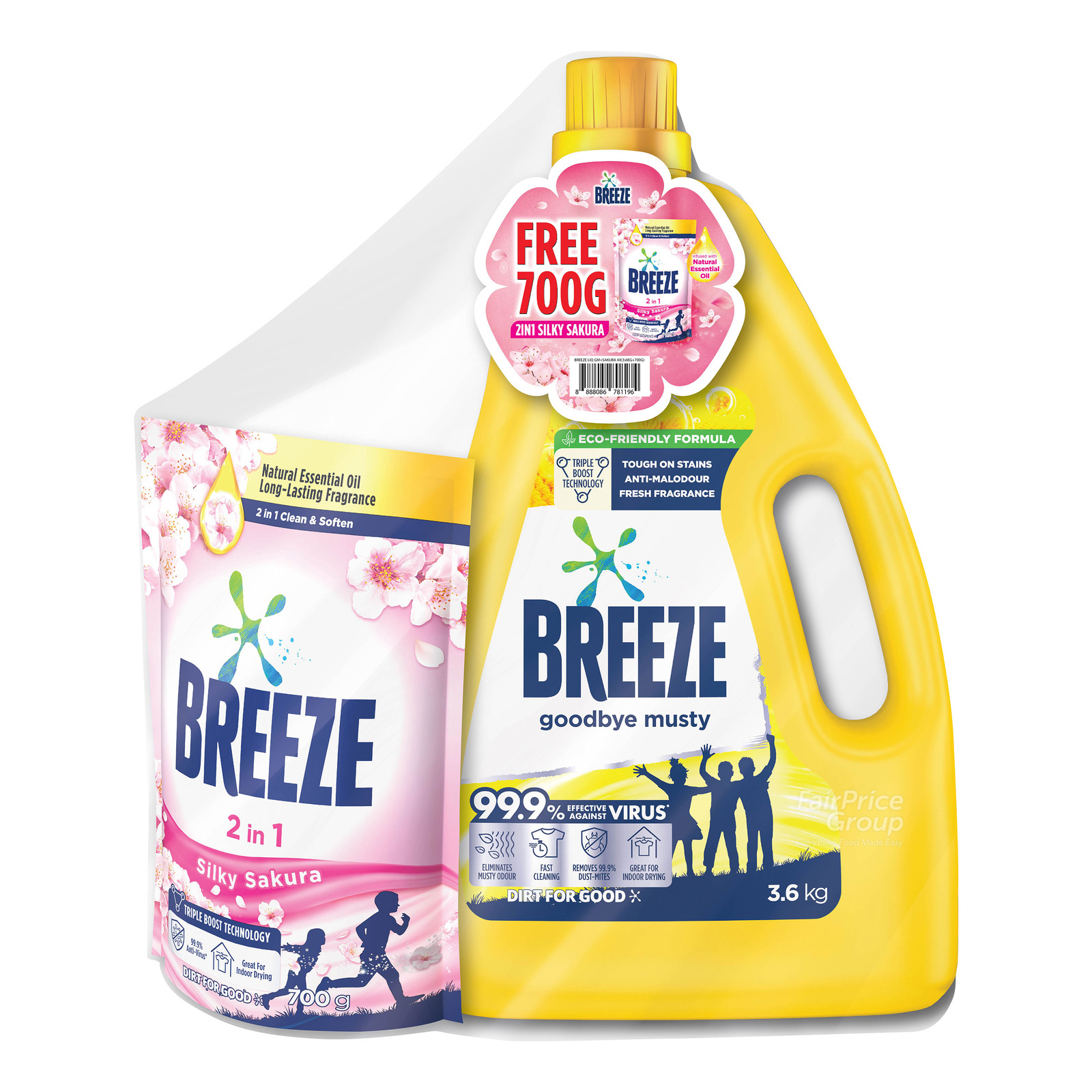 Breeze Liquid Detergent Goodbye Musty NTUC FairPrice