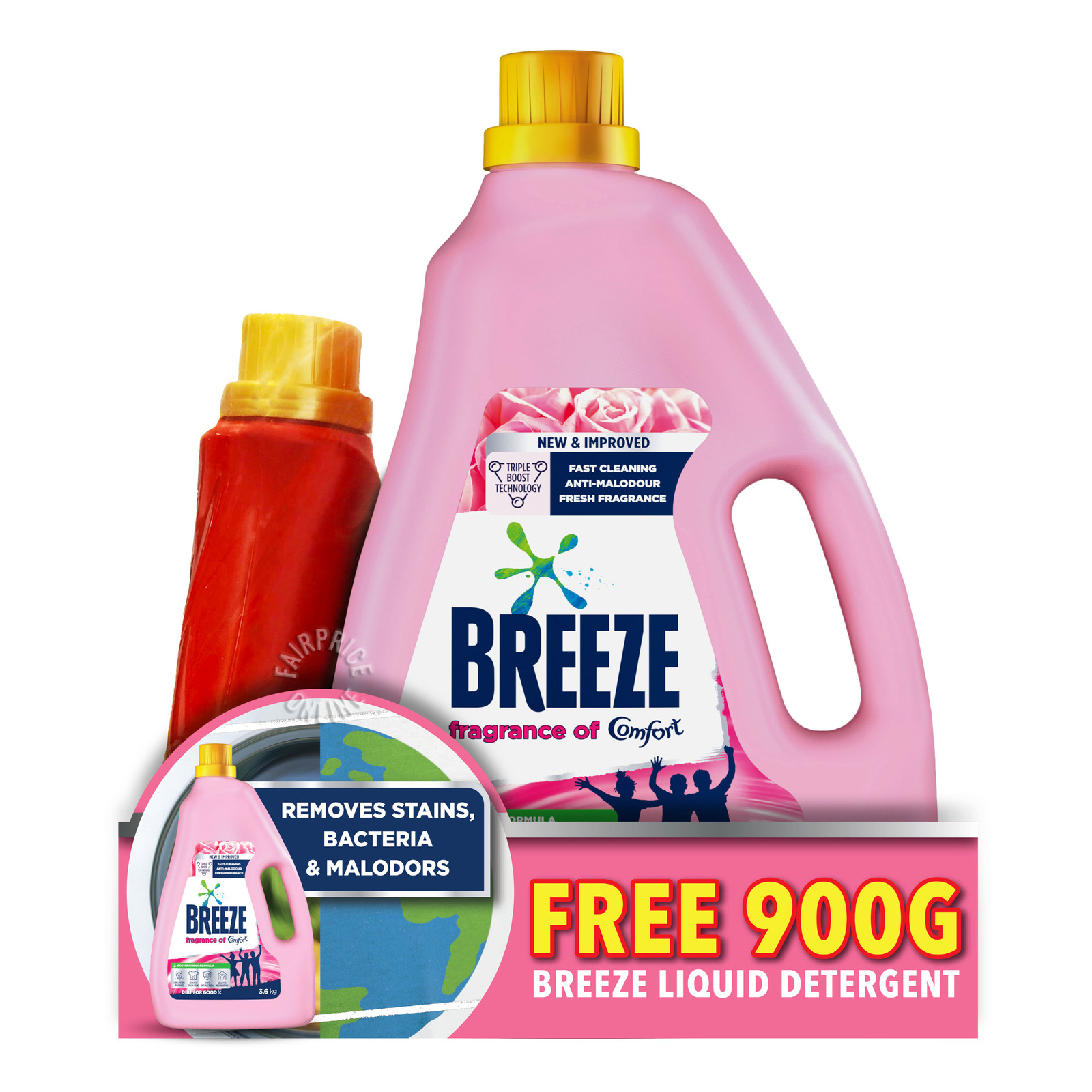 Breeze Liquid Detergent Fragrance of Comfort NTUC FairPrice