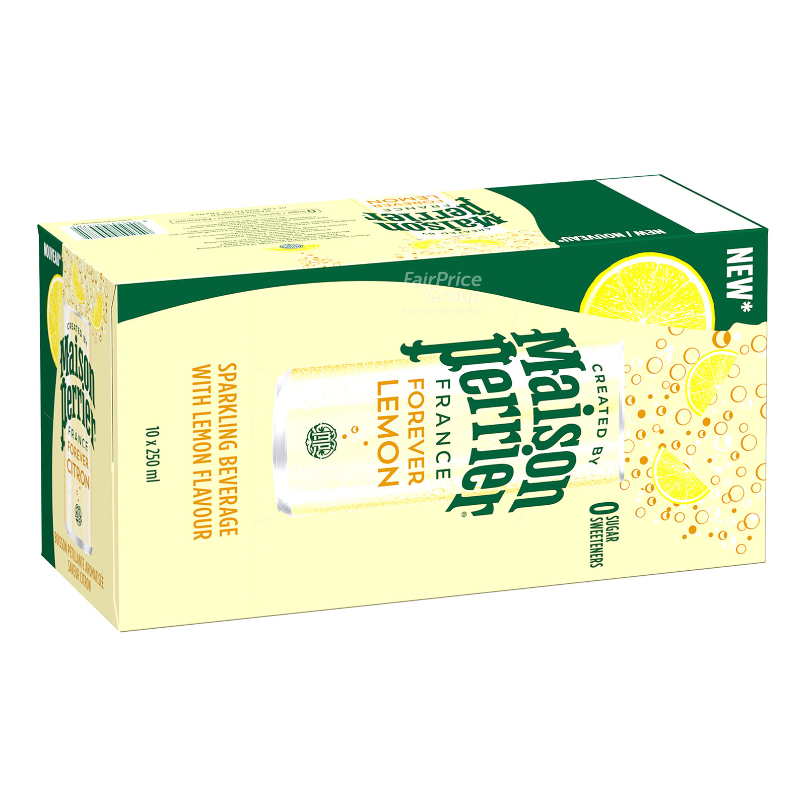 Perrier Sparkling Natural Mineral Can Water - Lemon