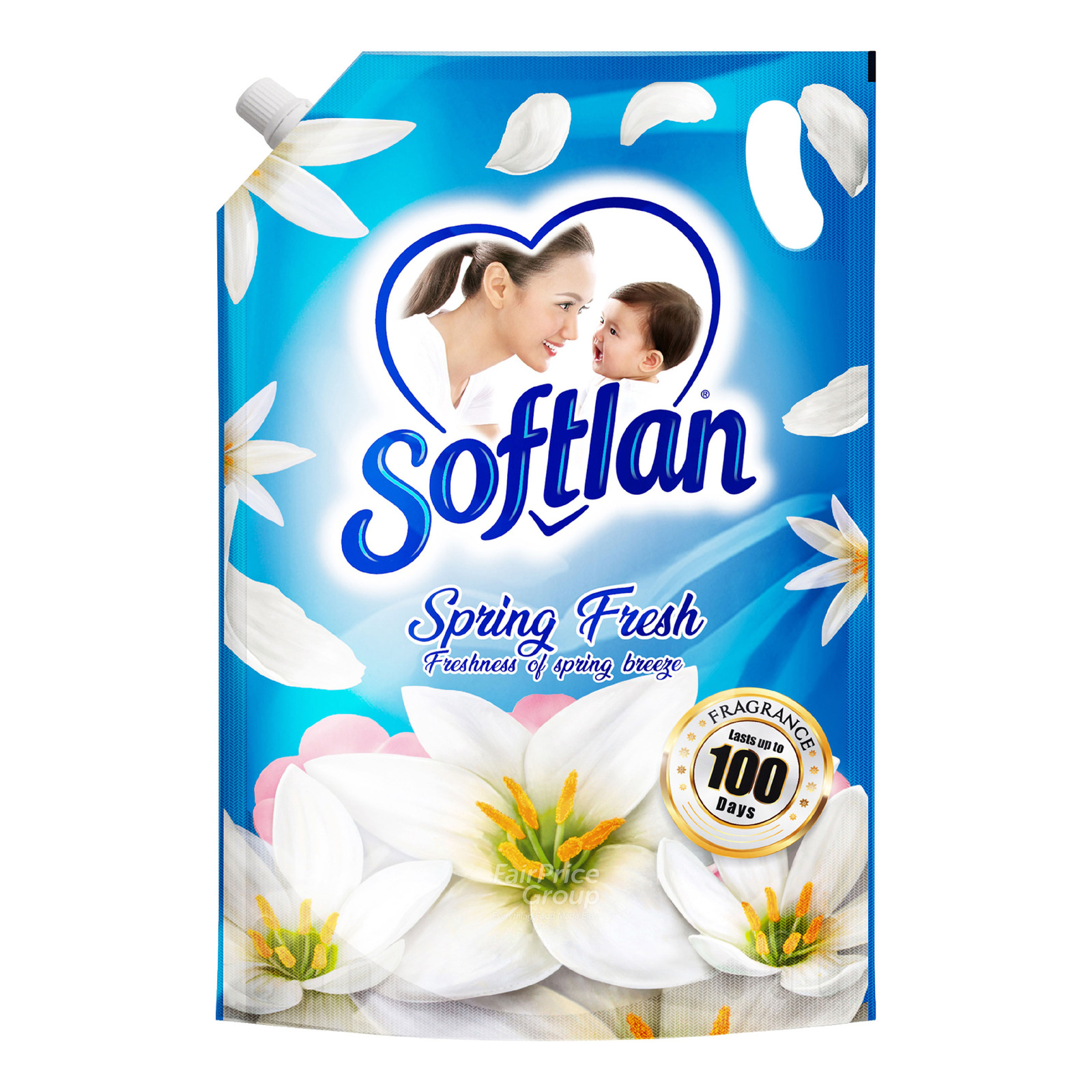 Softlan Anti-Wrinkles Fabric Conditioner Refill - Spring Fresh