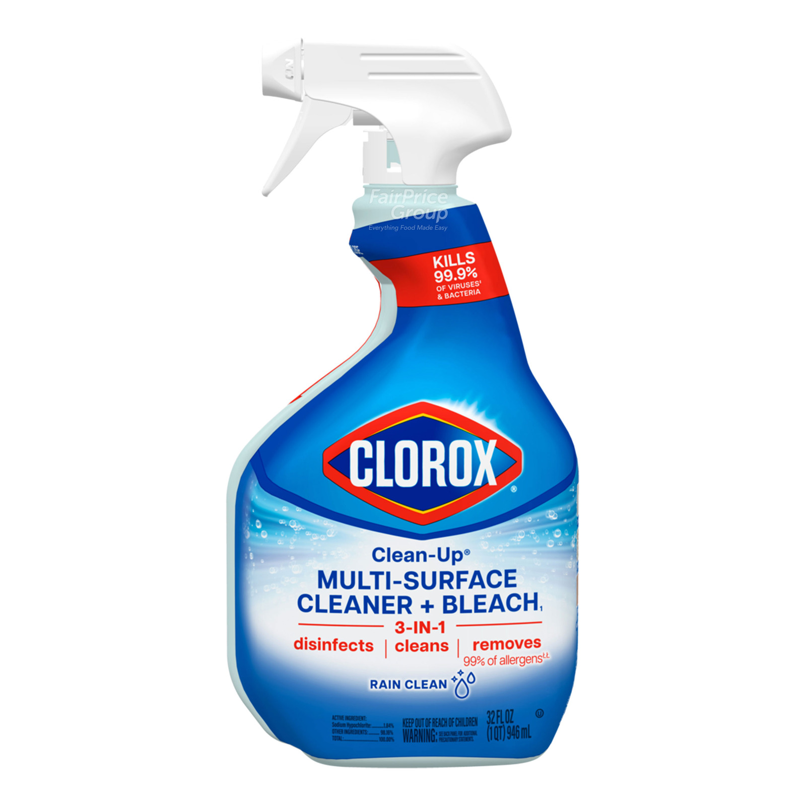 Clorox Clean-Up Cleaner + Bleach Spray - Rain Clean