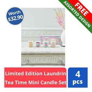 Free Limited Edition Laundrin Tea Time Mini Candle Set (worth $32.90)